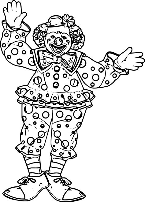 Clown Coloring Page Wecoloringpage 009