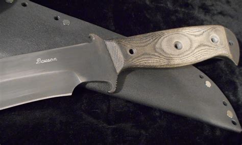 Dawson Knives Custom Raider Bowie Fighting Knife Black Cerakoteblack