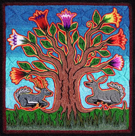 Two Deer and Tree of Life Painting by Andrew Osta