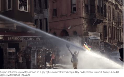 Turkish Pride Canceled Using Water Cannons Rubber Bullets Tear Gas