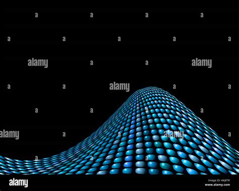 Abstract Wave Background With Different Shades Of Blue Squashed Circles