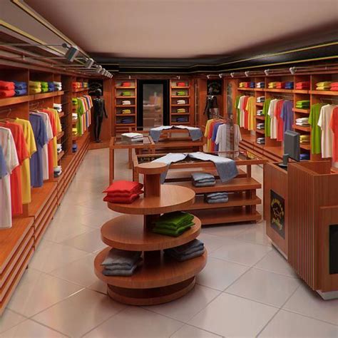 Clothing Store Interior For Men And Women Render Clothing Store