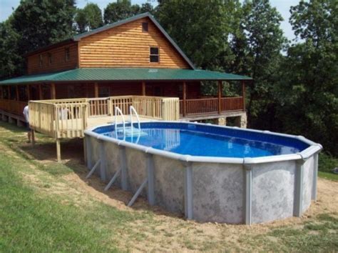 You are not limited to building a swimming pool surrounded by a deck for sure. 40 Uniquely Awesome Above Ground Pools with Decks