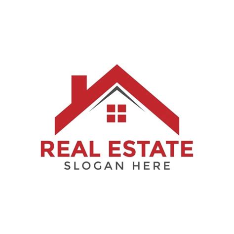 Red Real Estate House Logo Icon Design Template Template Download On