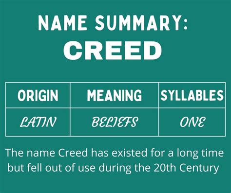 Middle Names For Creed 140 Cool Combinations Me Them And The Others