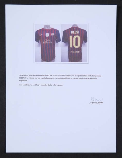 Lionel Messi 2011 12 Fc Barcelona Game Worn Jersey