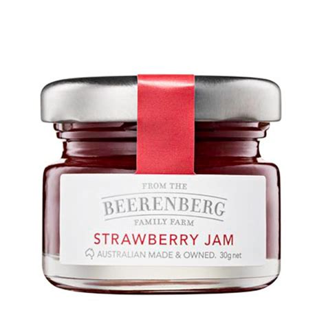 Beerenberg Strawberry Jam 30g Jar | Motel Supplies
