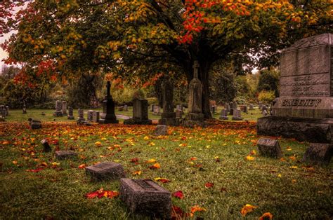 Littlewickedthingsx “ New England Cemetery In Fall By Jennifer