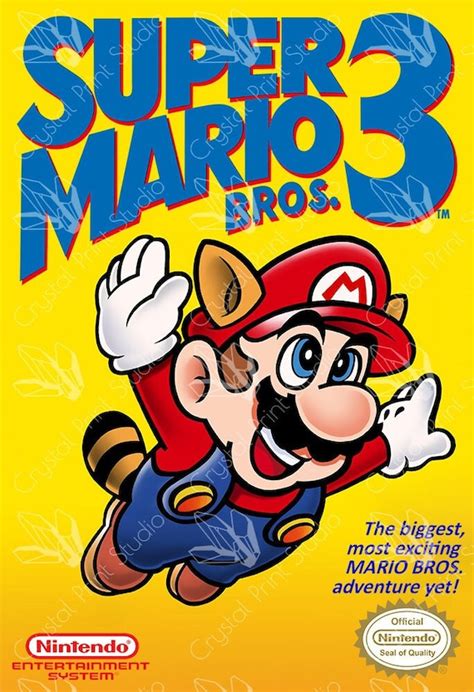 Super Mario Bros Box Art Poster Etsy