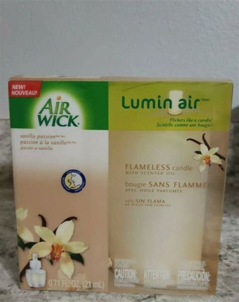 Air Wick Luminair Flameless Candle Single Unit Vanilla Passion For