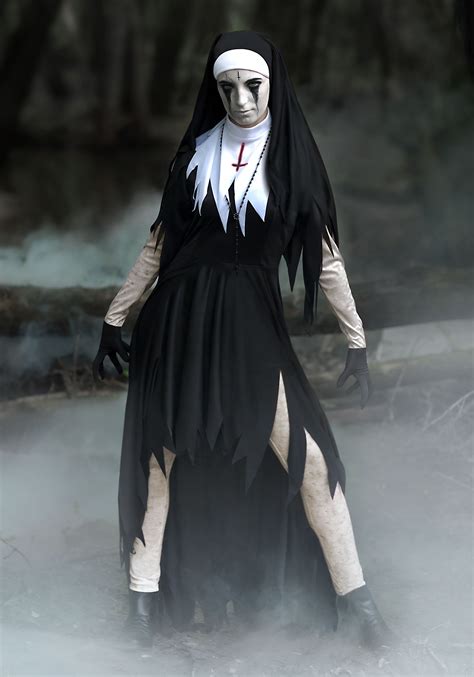 Plus Size Dreadful Nun Costume For Women