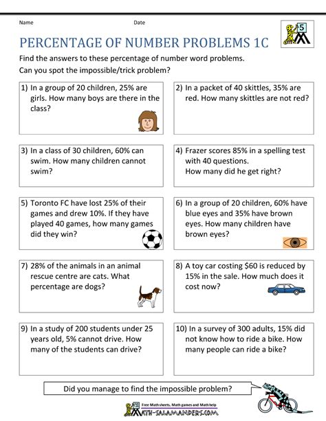 We hope that the free math worksheets have been helpful. Percentage Word Problems