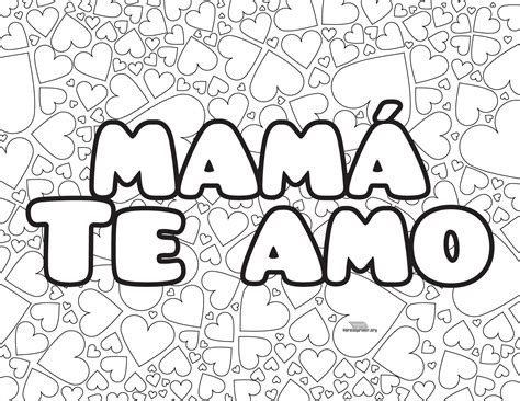 Mama Te Amo Para Colorear Y Para Imprimir Tarjetas Para Imprimir