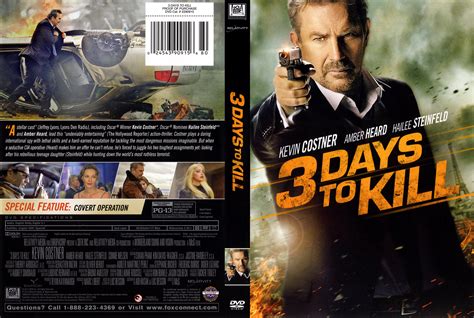 A dangerous international spy is determined to give up his high stakes life to finally build a closer relationship with his estranged wife and daughter. Jaquette DVD de 3 Days to Kill custom v2 - Cinéma Passion