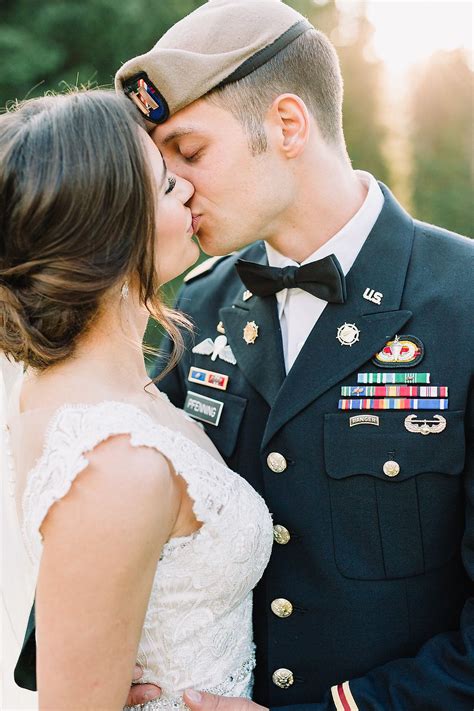 Military Wedding Army Rangers Romantic Bride And Groom Photo By As Ever Photography