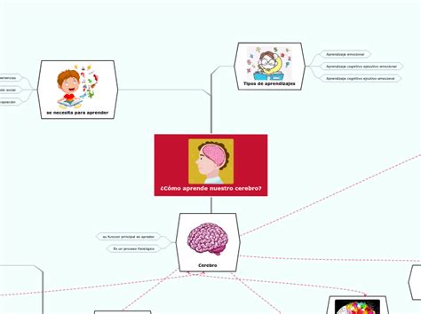 ¿cómo Aprende Nuestro Cerebro Mind Map