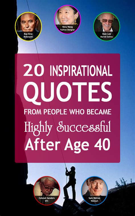 20 Highly Successful People Quotes Reached Success After Age 40 Fitxl