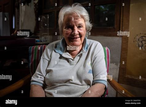 Lucía Topolansky Former Vice President Of Uruguay Poses For A Photo At
