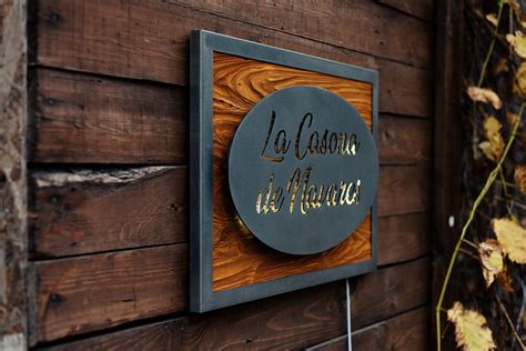 Beautiful Wooden Sign With Led Lighting Door Signage Wooden Signage