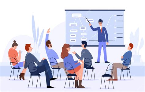 Premium Vector Business Meeting People Conference Flat Vector