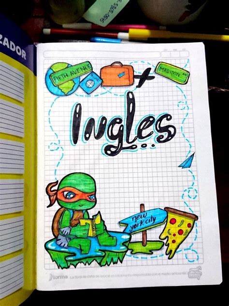 Cuaderno Portadas De Ingles Faciles Y Bonitas Dibujos De Ninos