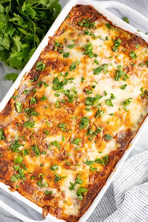 Home » recipes » main dish recipes » casseroles » the best recipe for chicken enchilada casserole | freezer cooking. Creamy Chicken Enchilada Casserole | Recipe | Creamy ...