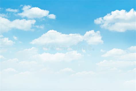 Blue Sky With White Clouds Background Stock Image Image Of