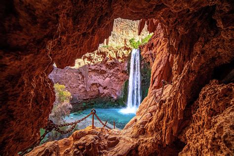 The Descent To Mooney Falls Photograph By Peter Mangolds Pixels