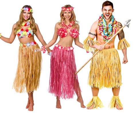 Hawaii Party Kit 5pc Costume Outfit Hawaiian Fancy Dress Beach Party
