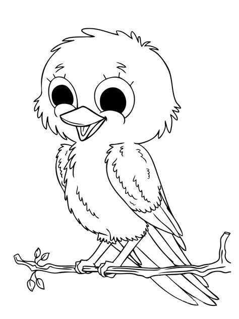 Description of baby animals coloring book (from google play). Baby Animal Coloring Pages | Bird coloring pages, Animal ...