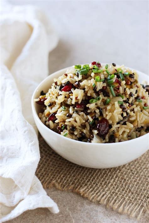 Wild Rice Pilaf With Cranberries And Apple Cook Nourish Bliss