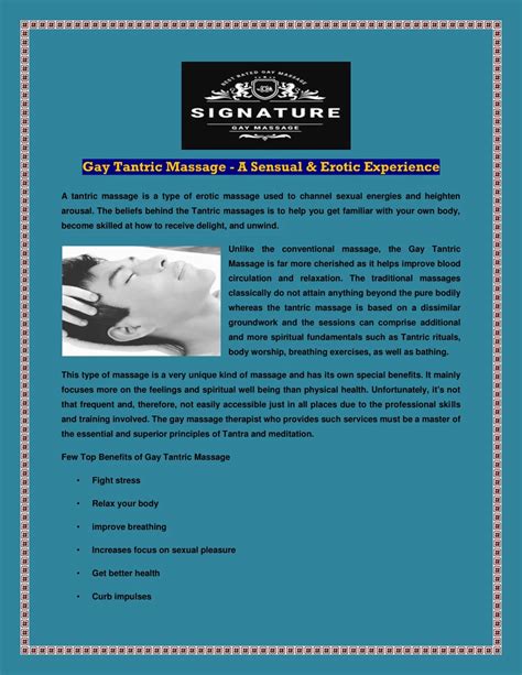 Ppt Gay Tantric Massage Powerpoint Presentation Free Download Id 8310672