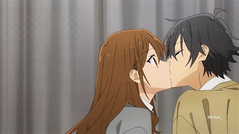 Hori X Miyamura Sweet Kiss Scene Horimiya Piece Anime Romantic