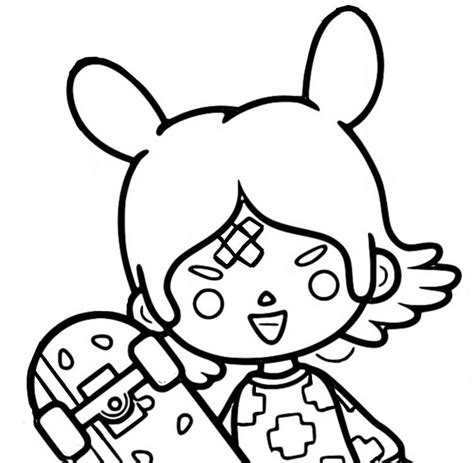 Toca Life Girl Coloring Pages Toca Boca Coloring Pages Coloring Pdmrea