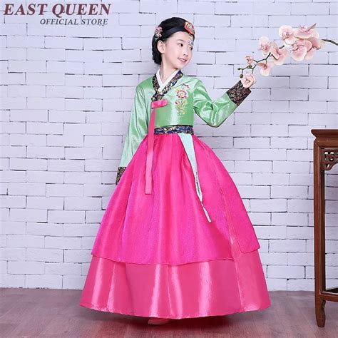 Korean Hanbok For Girls Korean National Costume For Kids Asian Clothing