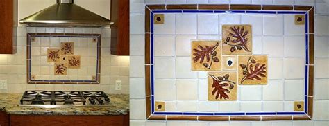 1500 x 1000 jpeg 161 кб. Custom Oak Leaf Tile Kitchen Backsplash by Ravenstone ...