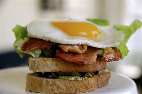 Bacon Lettuce Tomato Avocado And Fried Egg Sandwich Recipe On Food52