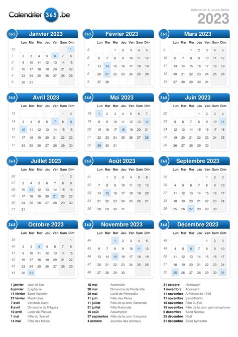 Calendrier 2023 Avec Les Jours Fériés Get Calendrier 2023 Update