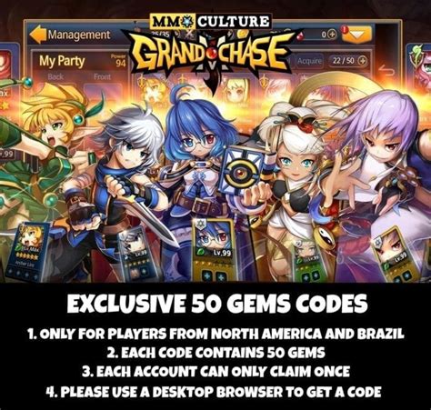 Grand Chase M Exclusive Item Codes For Players In North America And