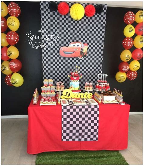 Cars Disney Movie Birthday Party Ideas Photo 5 Of 27 Decoração De