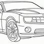 Outline Sketch Of A Car