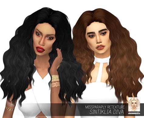 Sintikliadiva Sims Hair Sims 4 Curly Hair Womens Hairstyles