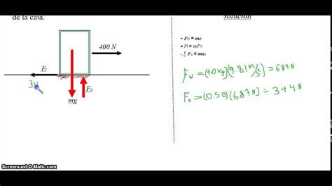 Fuerzas De Rozamiento Fisica Youtube