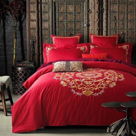 Upscale Red And Gold Fancy Indian Pattern Royal Style Sophisticated