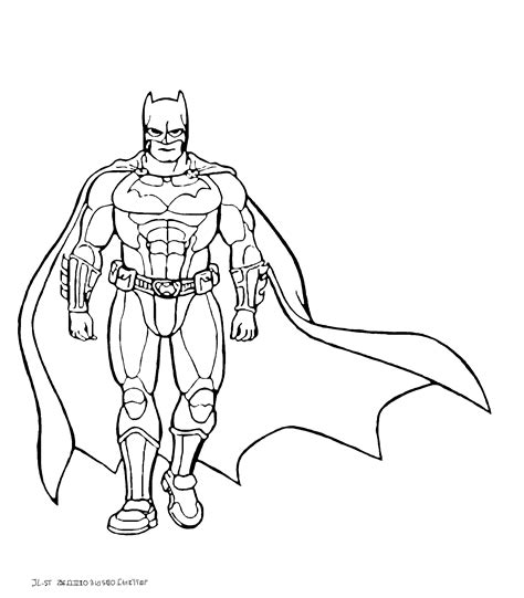 Batman And His Cape In The Wind Batman Kids Coloring Pages
