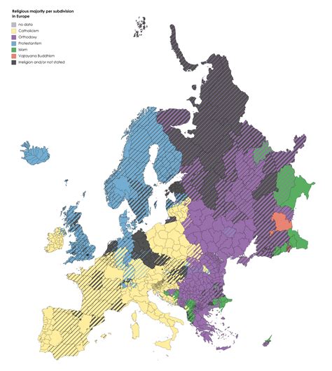 Religious Map Of Europe Mapmaker03 This Map Maps On The Web