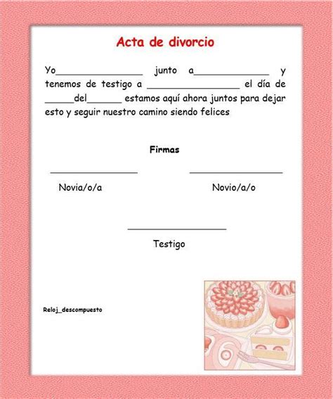 Acta De Divorcio En Mensajes De Texto Bonitos Mensajes De Texto
