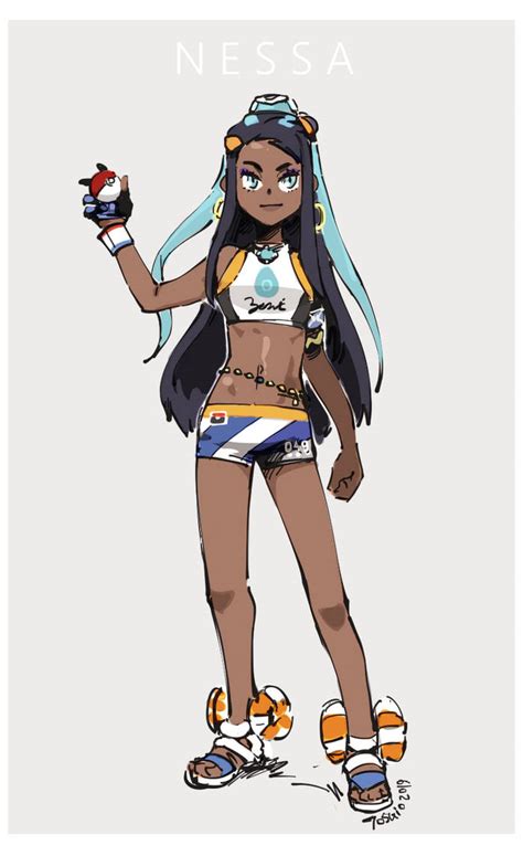 Colored Nessa From Pokemon Swordshield By Toshiohd On Deviantart