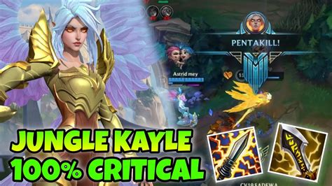 Pentakill Kayle Jungle Wild Rift Build Full Critical ‼ Youtube