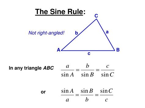 Ppt Sine Rule Powerpoint Presentation Free Download Id5489503